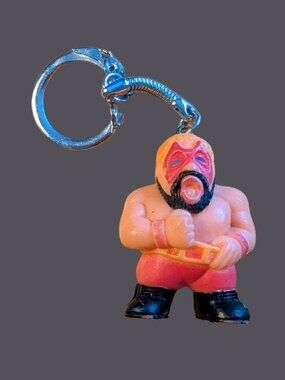 10/$25 Vintage 1986 Soma World Champion Wrestlers Mini “Black Beard” Keychain